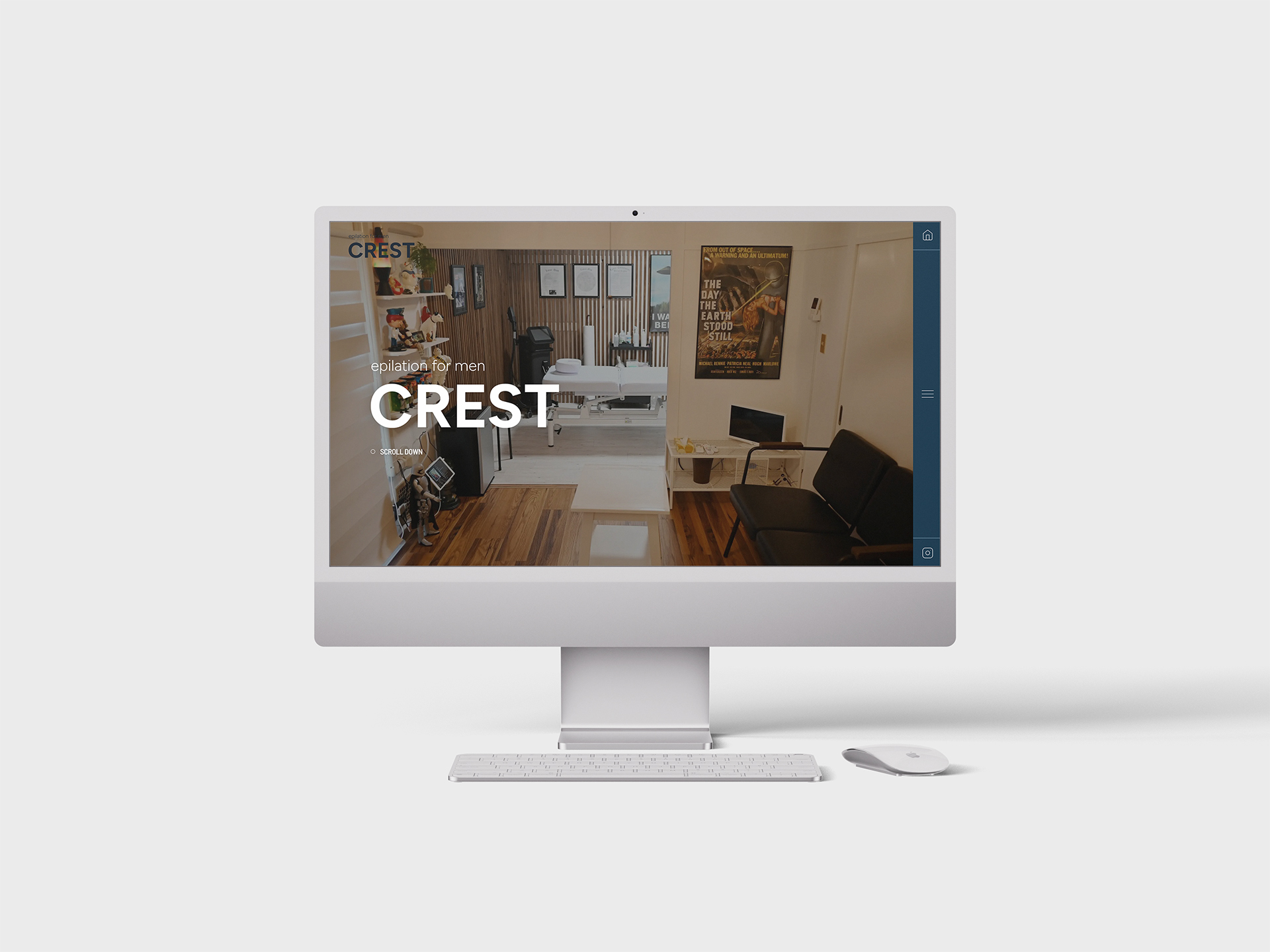 メンズ脱毛サロン CREST様　ホームページ制作